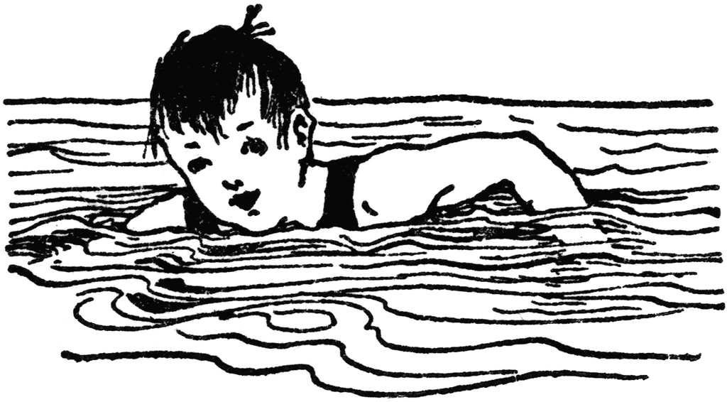 Boy Swimmer Clipart.