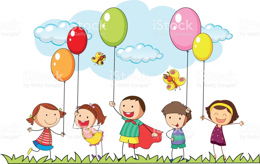 Boys And Girls In The Park stock vector art 648752972.