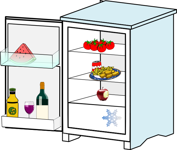 Fridge clip art free.