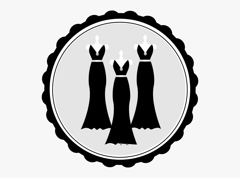 Bridesmaid Dress Clipart.