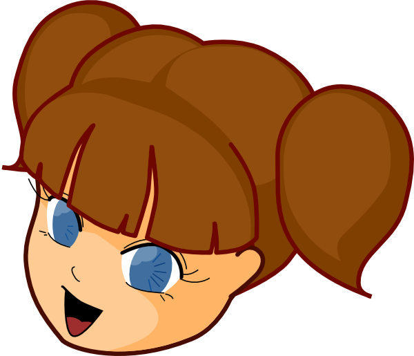 Girl Brown Hair Clip Art at Clker.com.