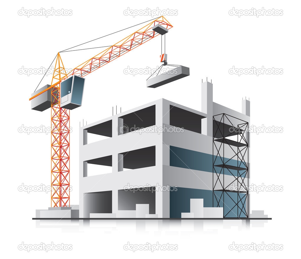 Under construction building clipart.