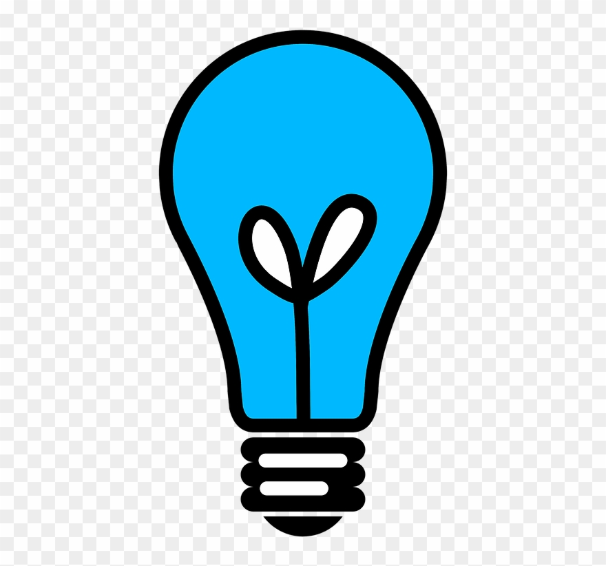 Light Bulb Clipart Blue.