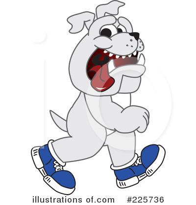 Bulldog Mascot Clipart #225736.