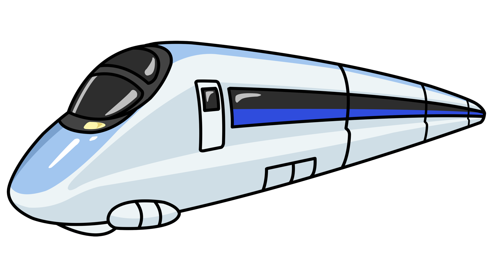 Bullet train clip art.