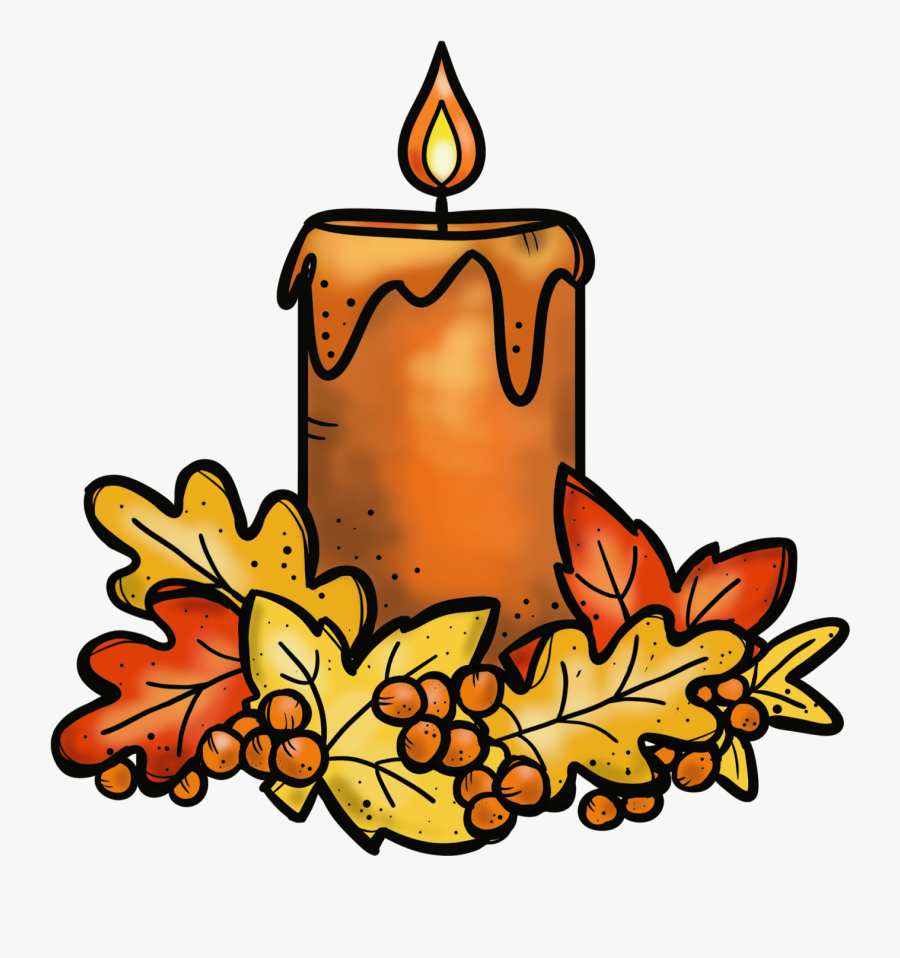 Thanksgiving Candle Cliparts.