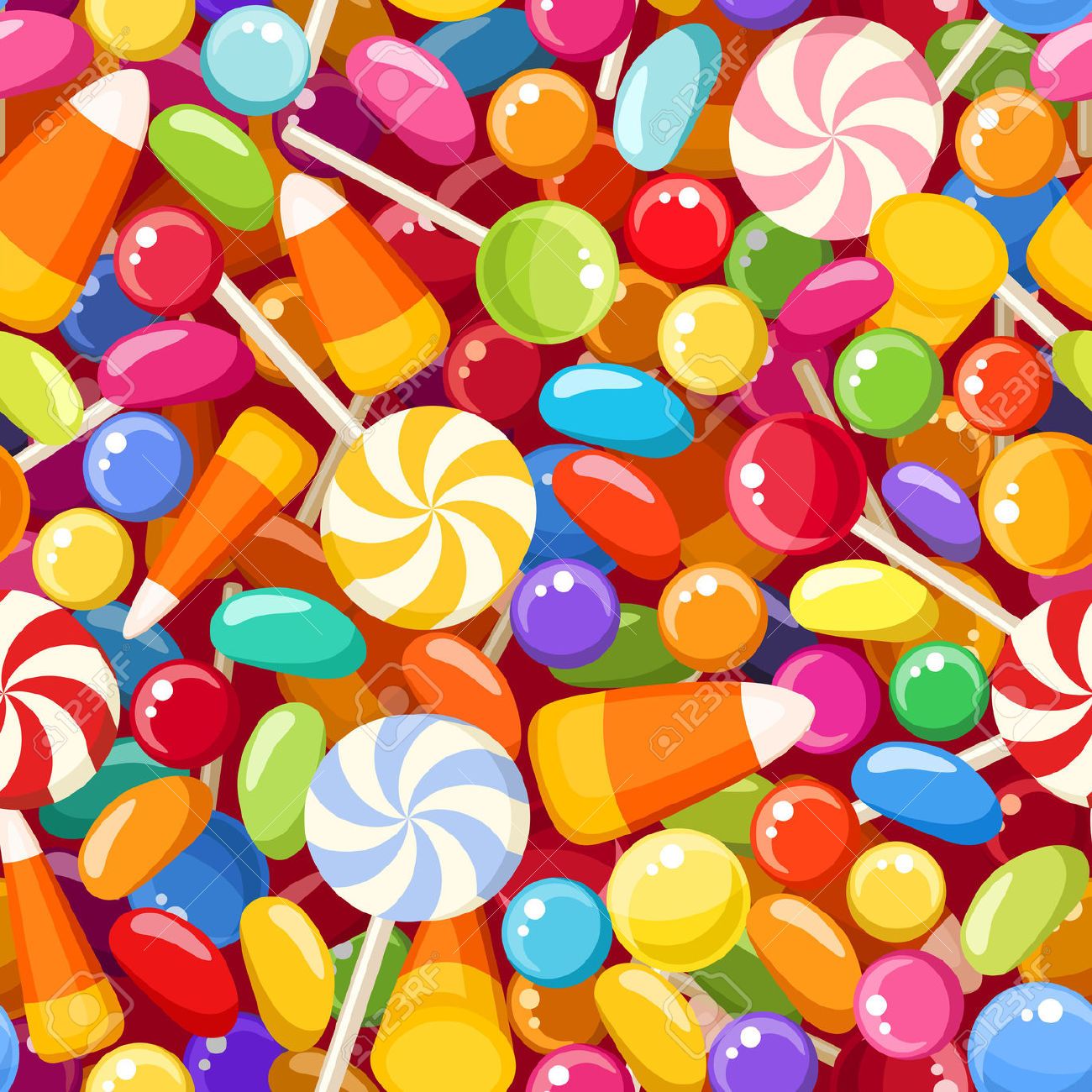 Cartoon Candy Wallpaper