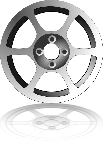 Train car wheels clipart.