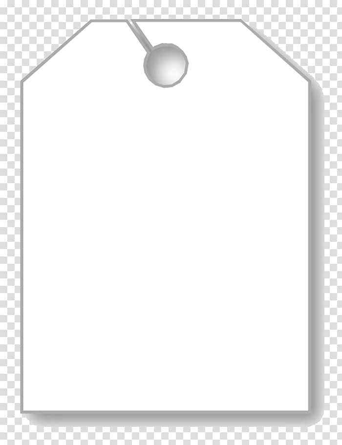 Paper Car White Swing tag Mirror, Blank Tag transparent.