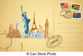 522 Postcard free clipart.