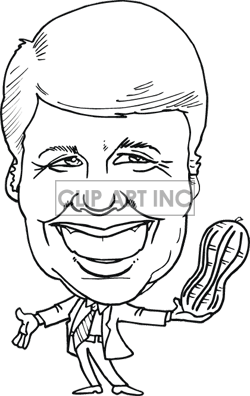 President carter clipart.