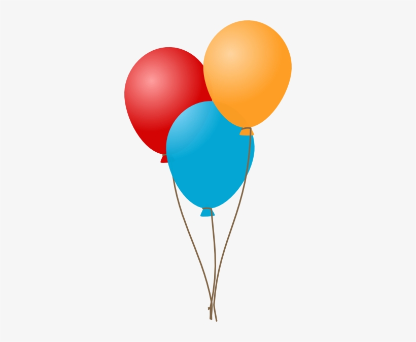 Clip Transparent Stock 3 Balloons Clipart.