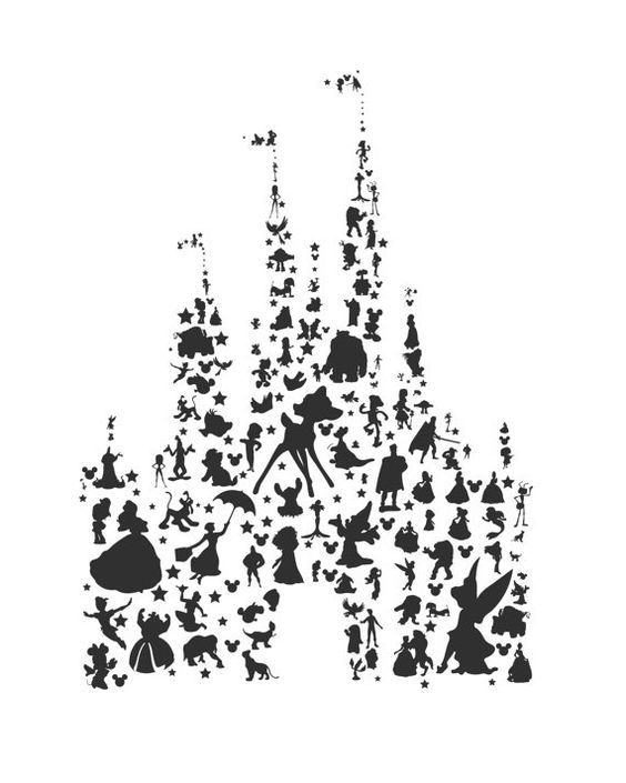 Castle clipart transparent background black and white.