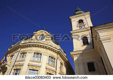 Stock Photo of "City Hall, Catholic Garrison Church, on the Grand.