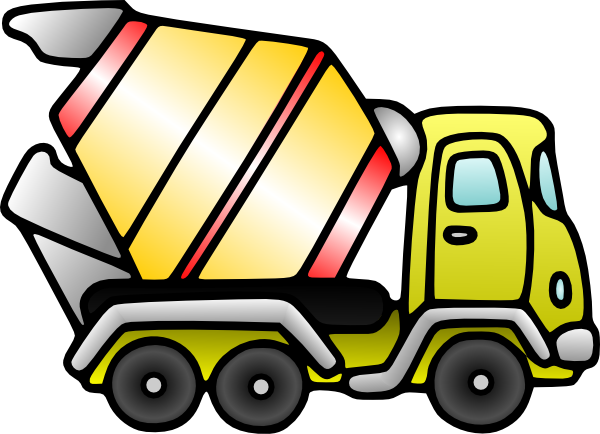 Cement Mixer Truck Clipart.