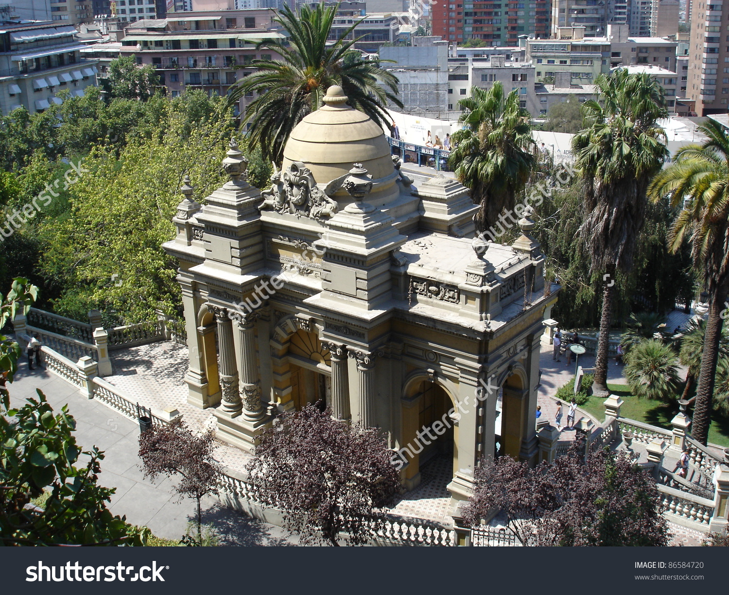 Cerro Santa Lucia Santiago De Chile Stock Photo 86584720.