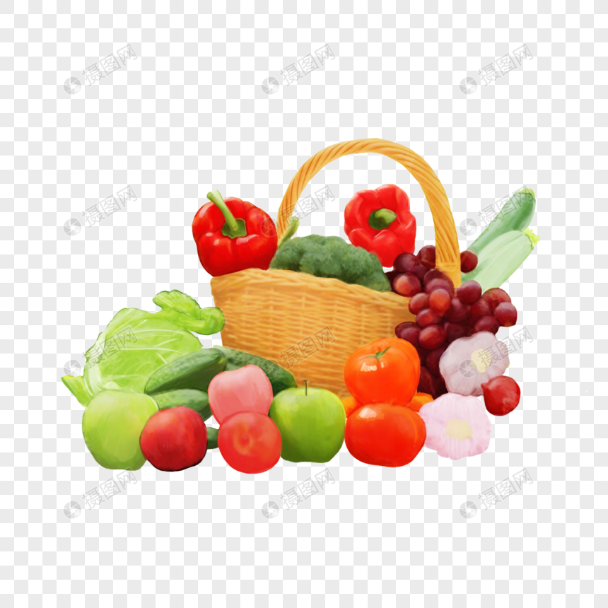 cesta de frutas y verduras Imagen Descargar_PRF Gráficos.