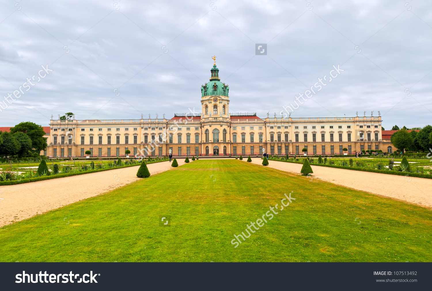 English Garden Royal Palace Charlottenburg Berlin Stock Photo.