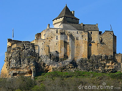 Chateau De Castelnaud Royalty Free Stock Image.