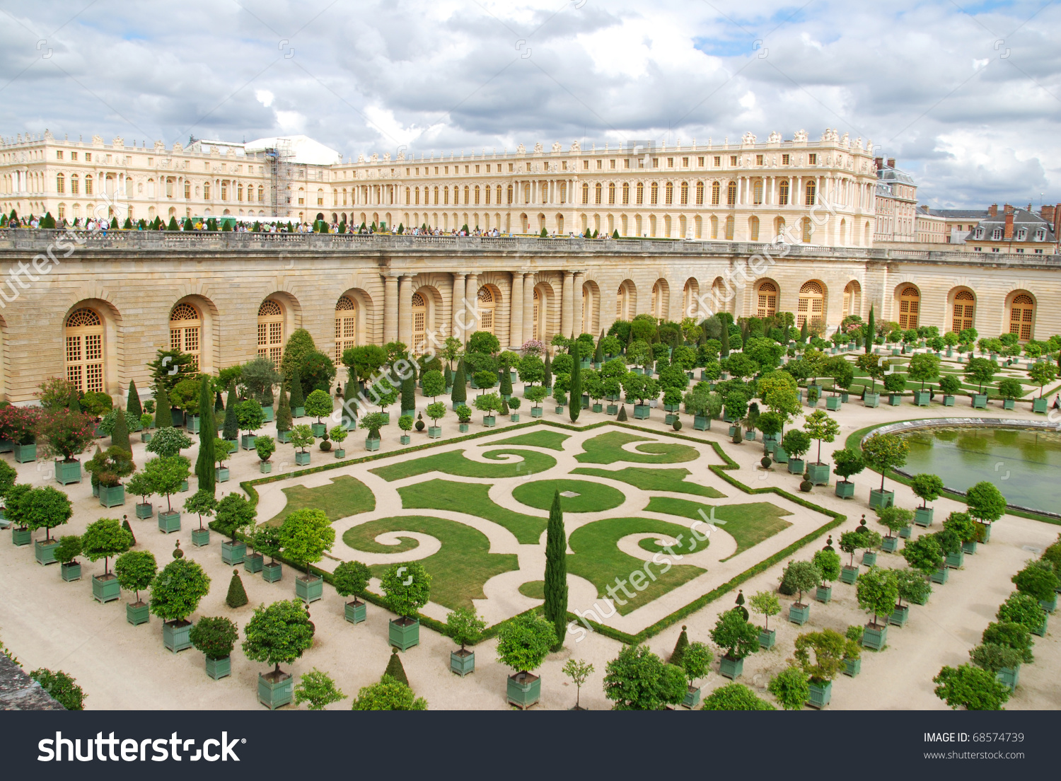 Palace of Versailles Gardens Clip Art.