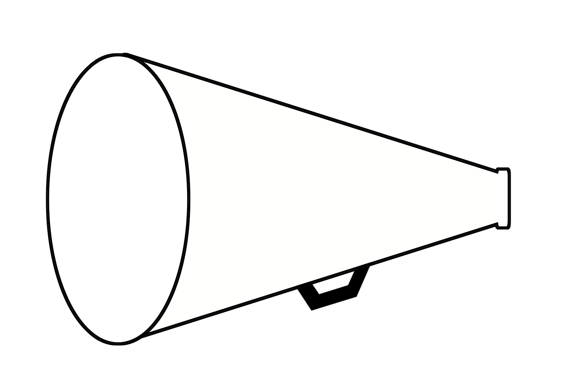 Cheer Megaphone Clipart.