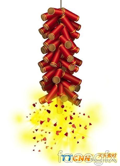 Fireworks Clipart Chinese New Year.