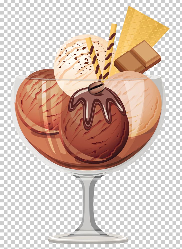 Chocolate Ice Cream Sundae Ice Cream Cone PNG, Clipart.