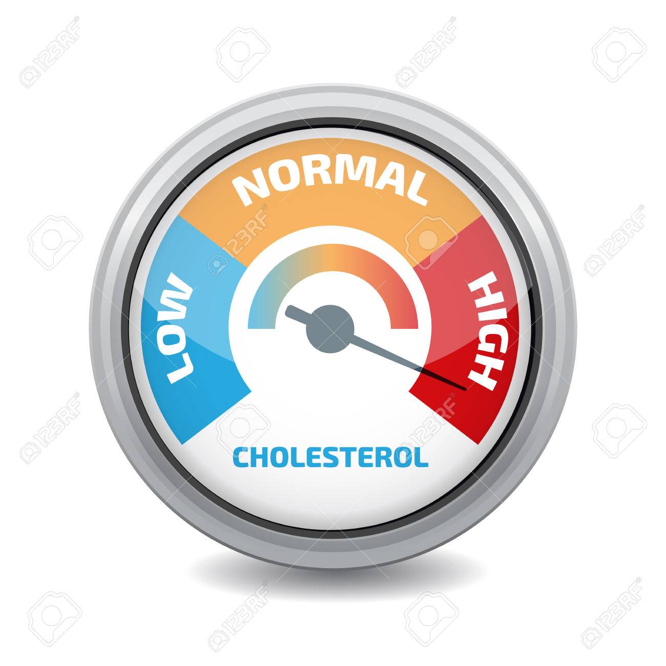 Cholesterol Meter vector » Clipart Station.