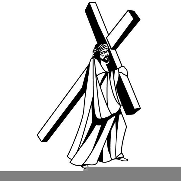 Free Clipart Of Jesus Carrying The Cross.