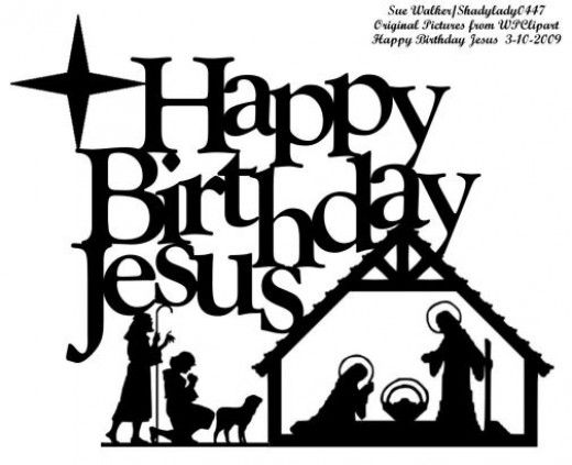 Happy Birthday Jesus Clip Art.