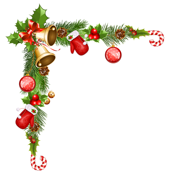 Transparent Christmas Decorative Ornaments Clipart.