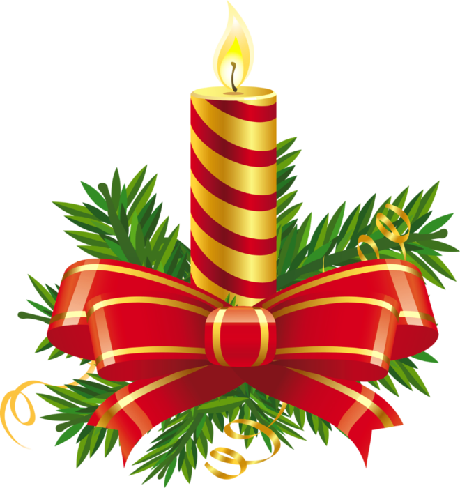 Free christmas candle clipart.