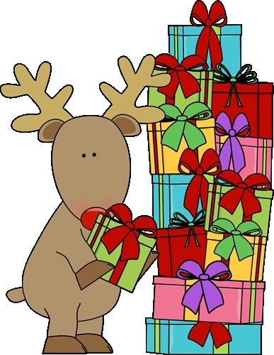 Christmas presents clip art.