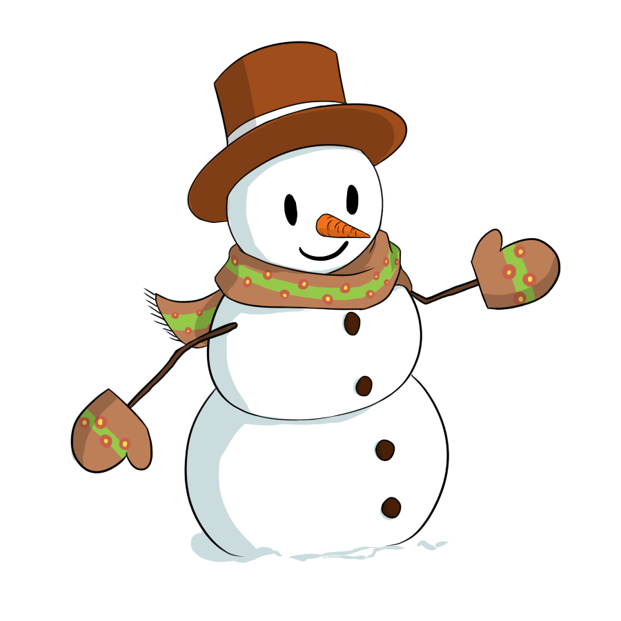 Christmas Snowman Clipart.