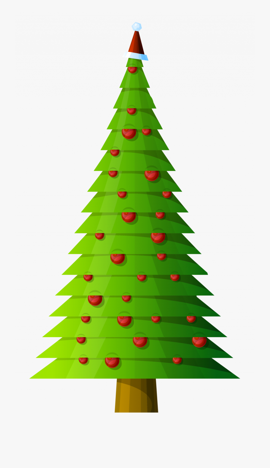 Christmas Tree Clipart Top Border.