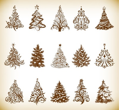 Free christmas tree clip art vector images free vector.