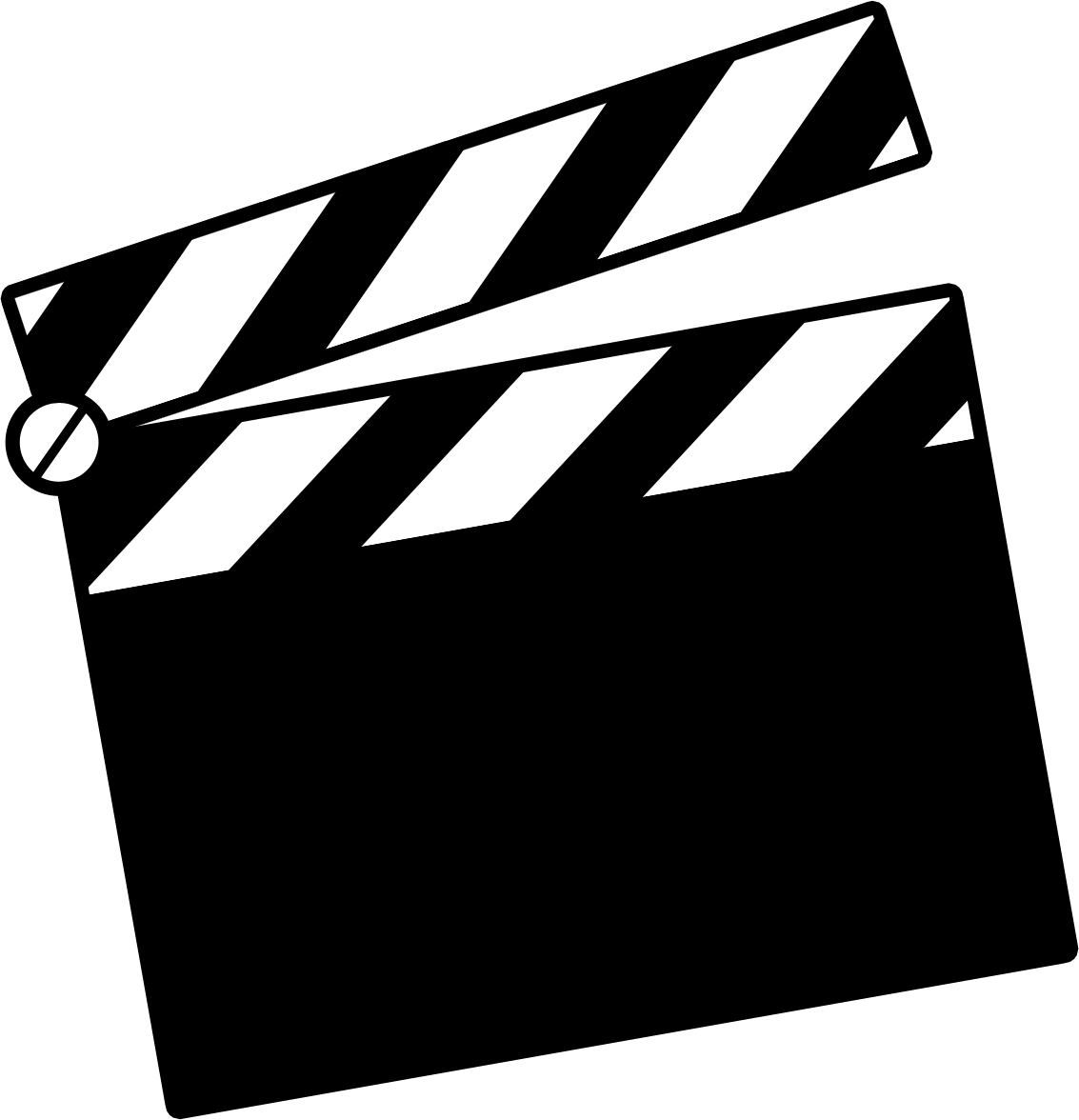 Movie Clapper Board Clipart.