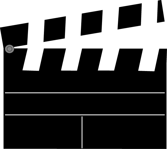 Movie Clapper Clipart.