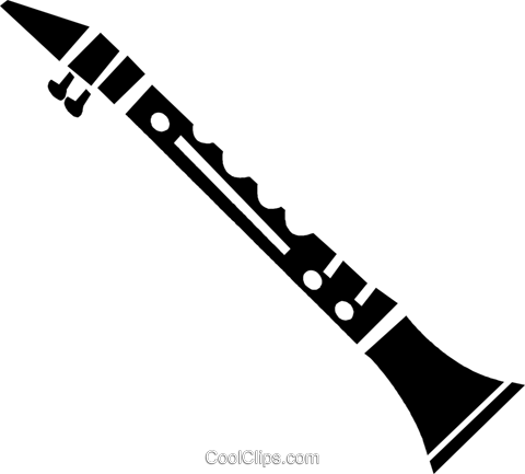 clarinet Royalty Free Vector Clip Art illustration.