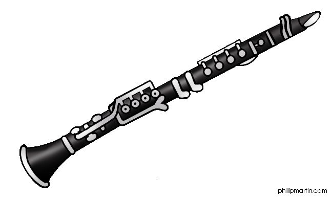 Free Art Clip Art by Phillip Martin, Clarinet.