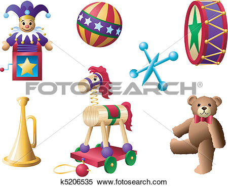 Clipart of Classic Toys 2 k5206535.