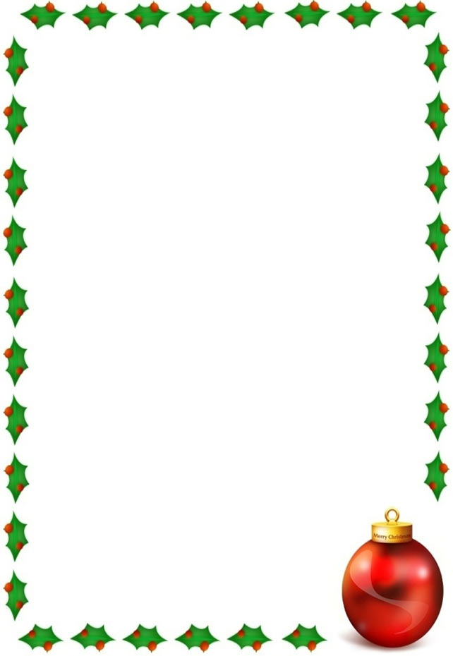 Free christmas thin border clear background clipart.