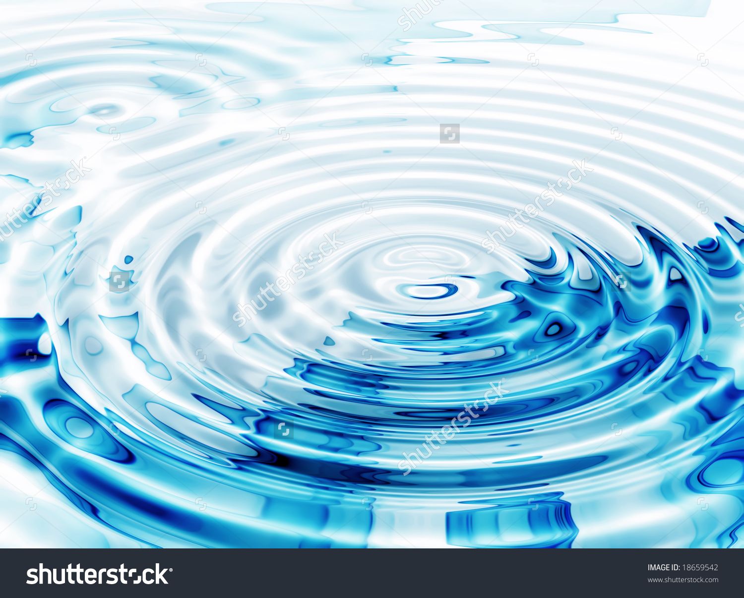 Illustration Crystal Clear Water Ripples Stock Illustration.