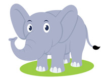 Free Elephant Clipart.