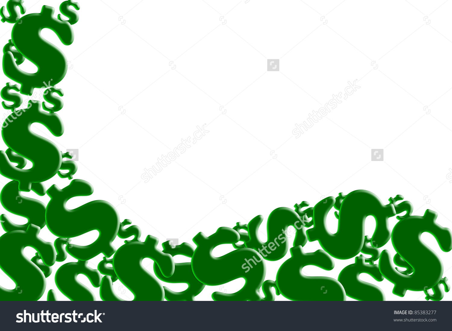 Dollar Sign Border Clipart.