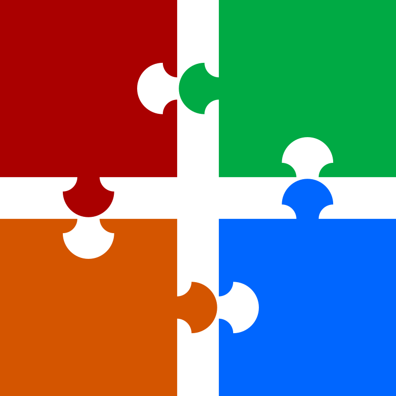 Puzzle piece puzzle clip art image.