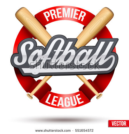 Softball Stock Images, Royalty.