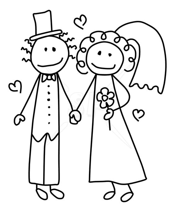 Free clipart bride and groom clipart.