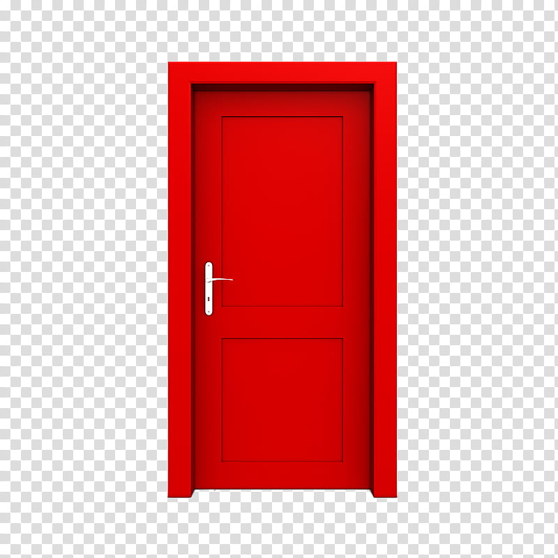 Doors, closed rectangular red.