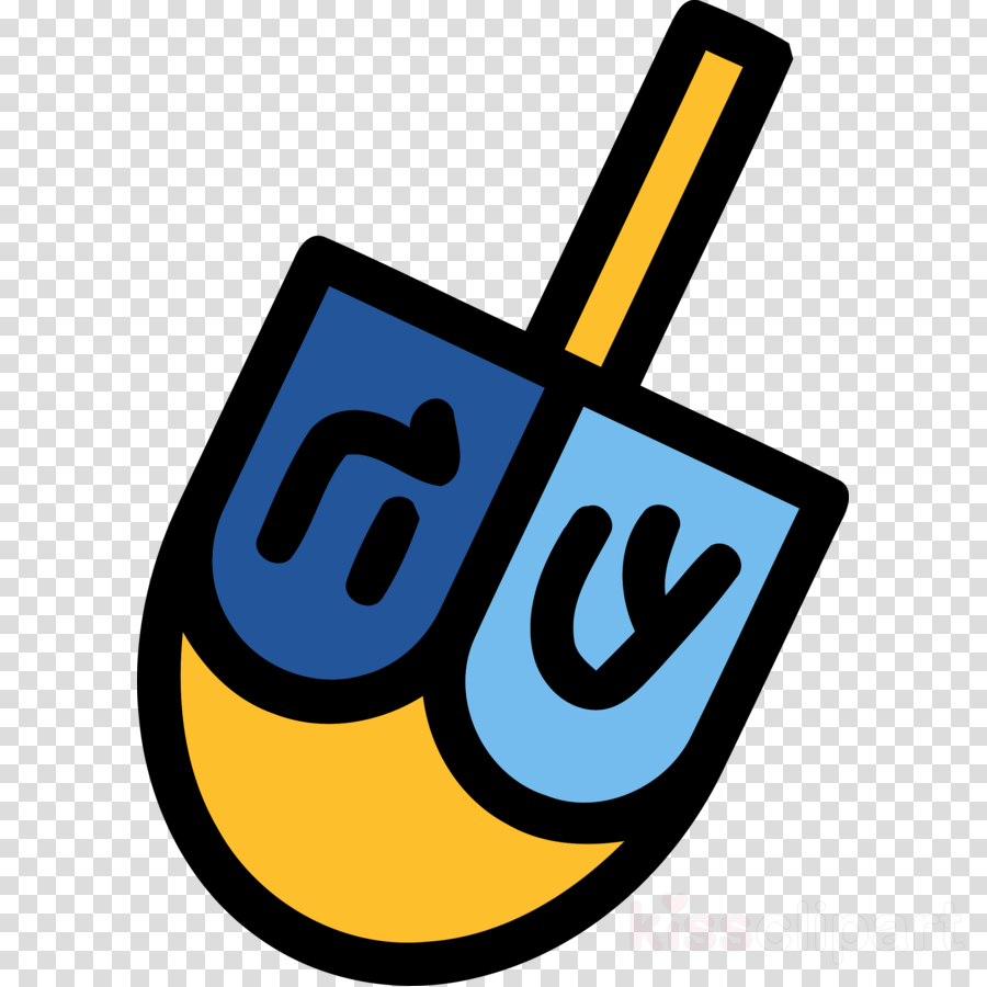 Dreidel Happy Hanukkah clipart.